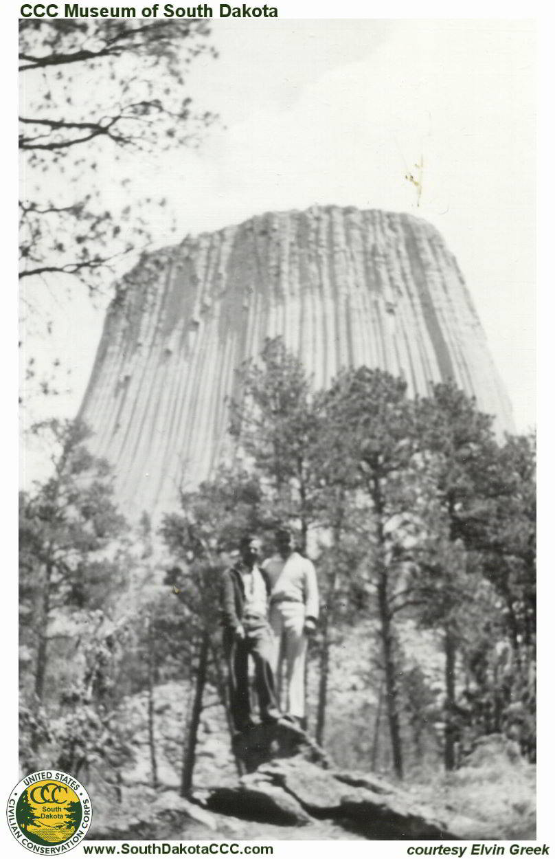 Two Men at Devils Tower