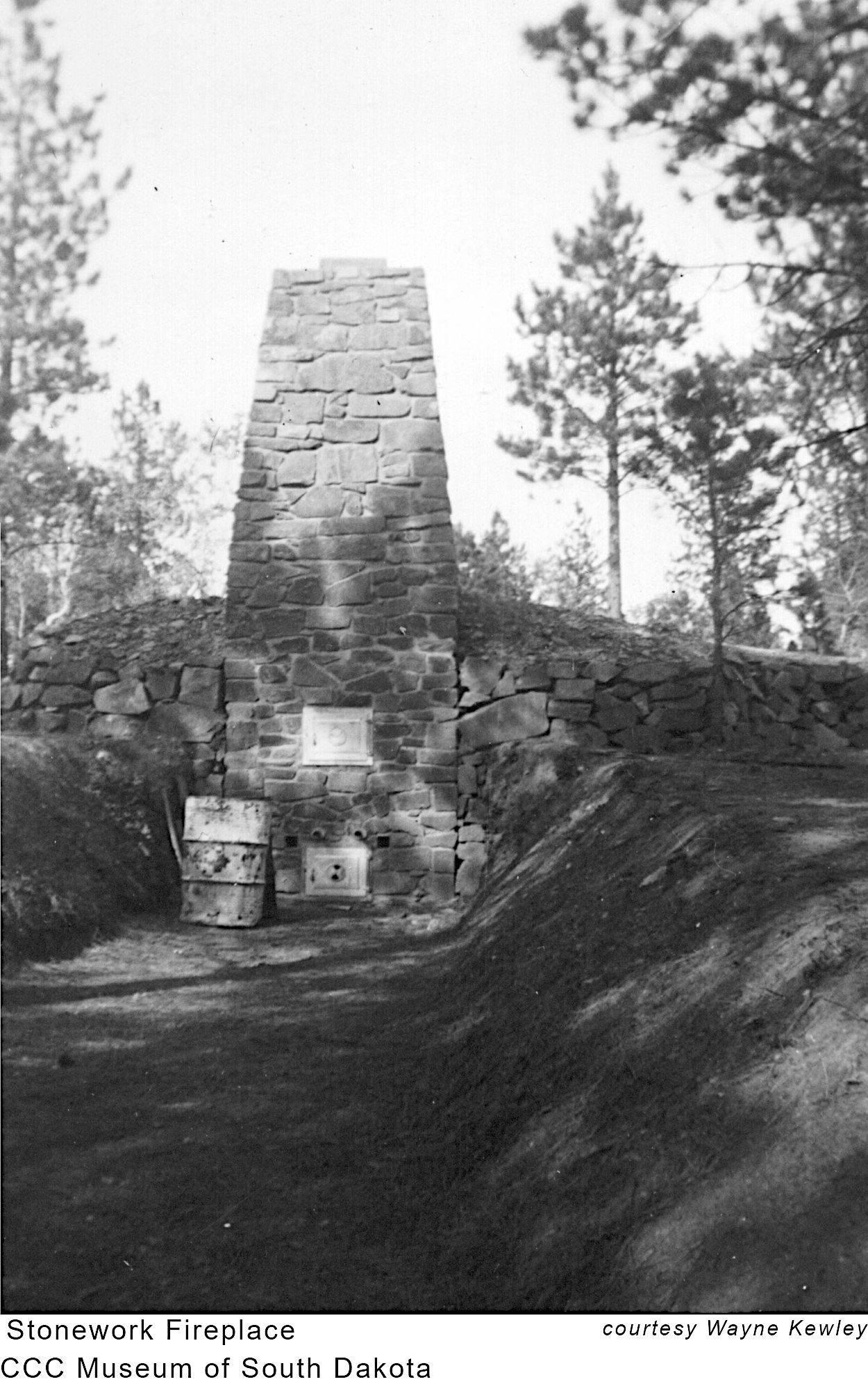 Stonework Fireplace