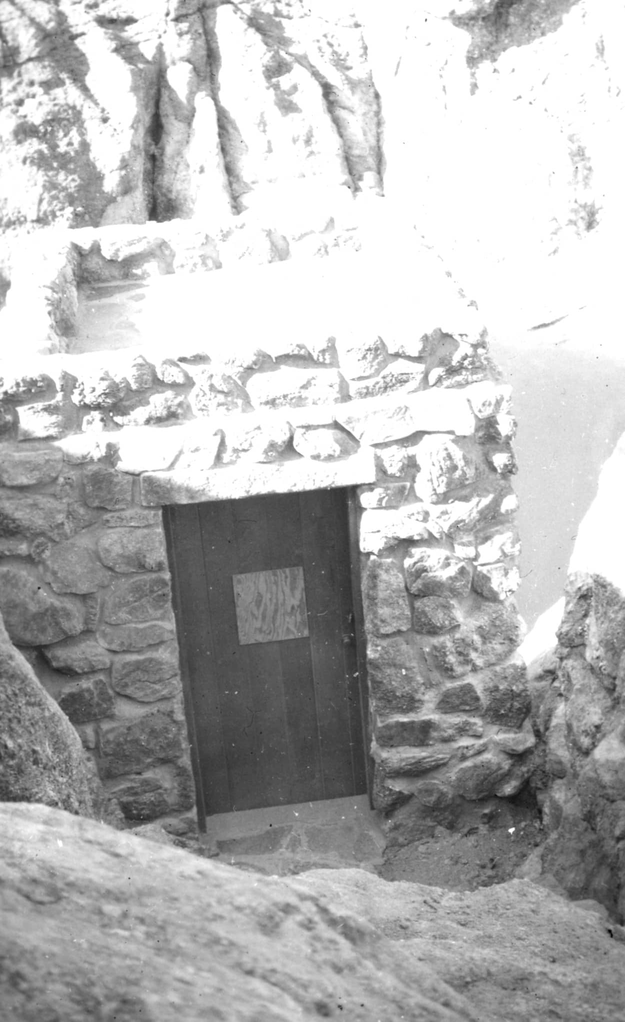 door to pump house