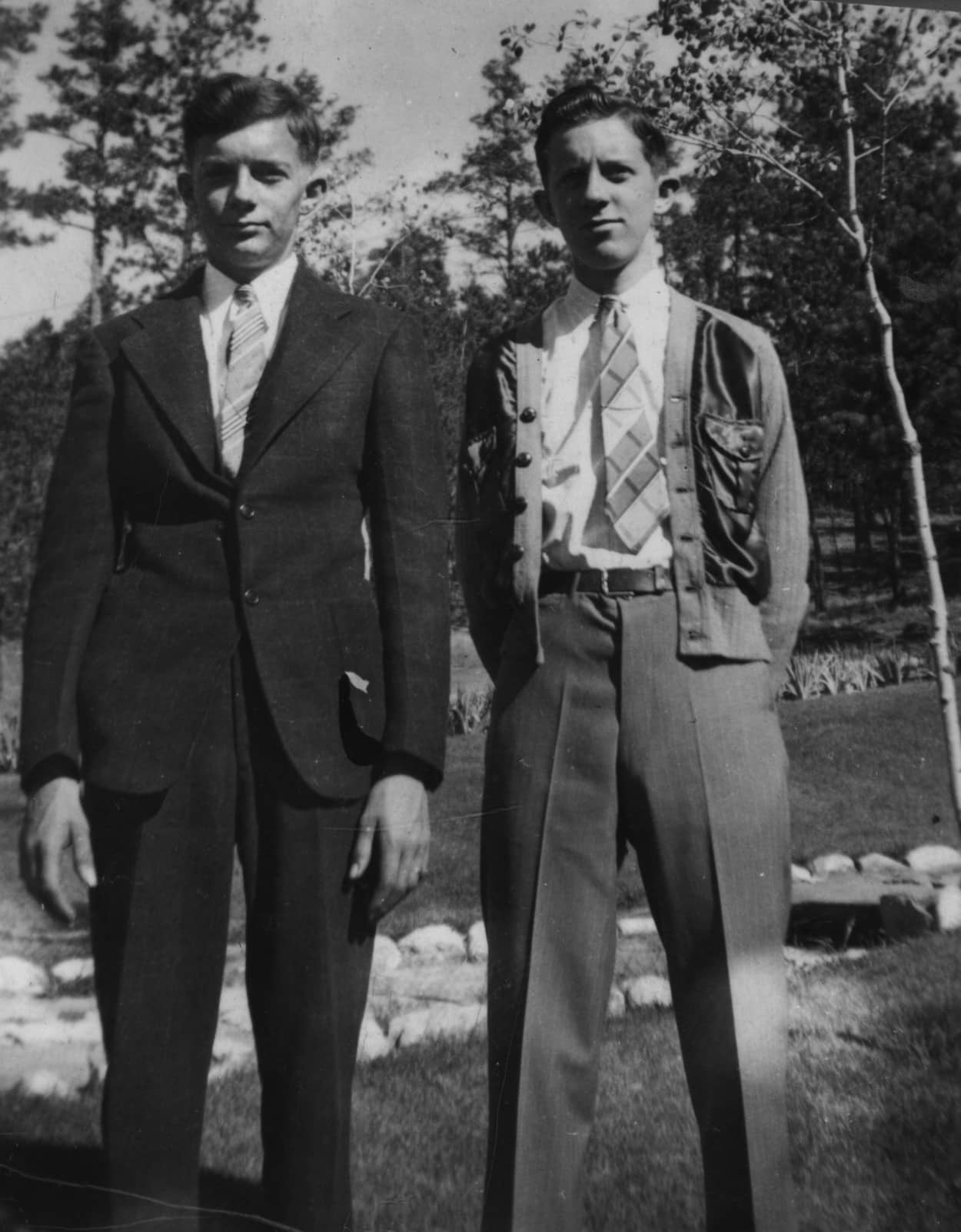 Bob Smith, Alexandria, left, Lydell Smith, Alexandria, right