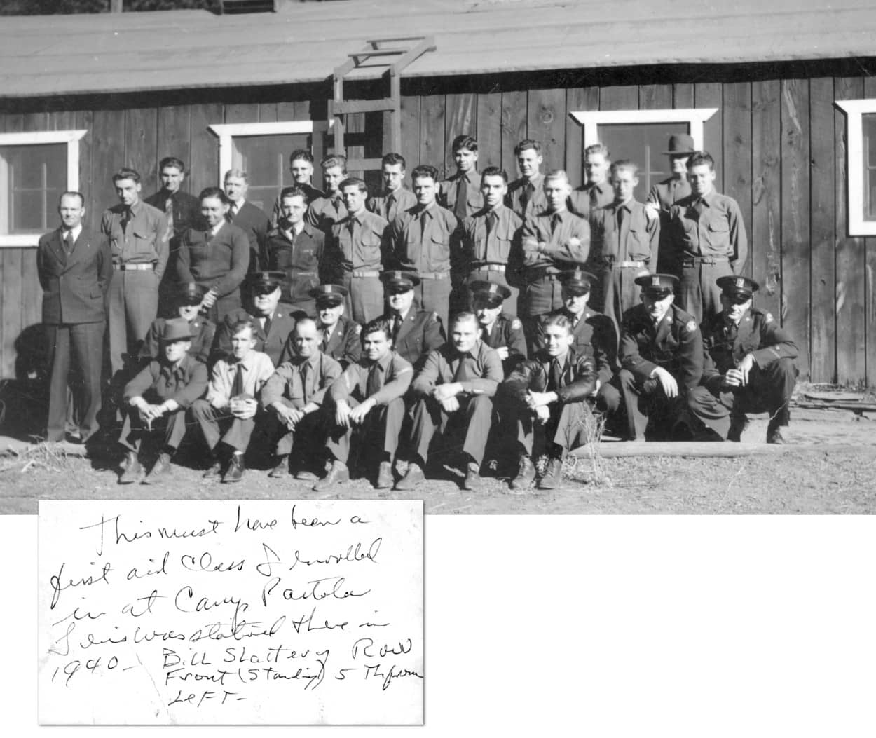 first aid class Pactola, 1940