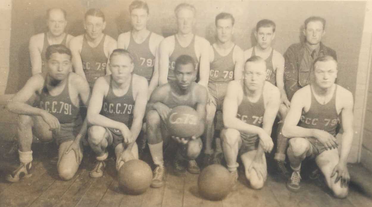Lightning Creek 791 basketball team, 1937