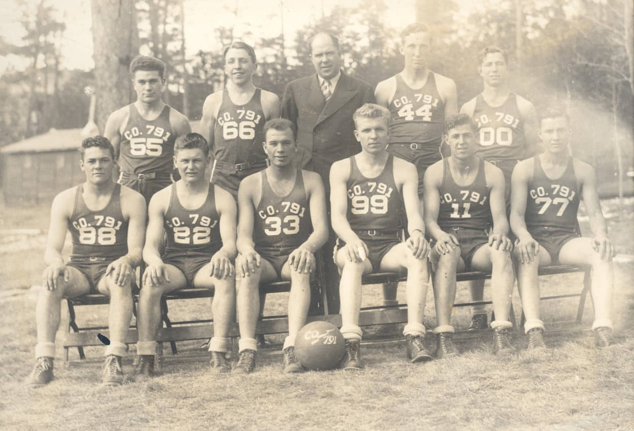 Lightning Creek, basketball, 1939