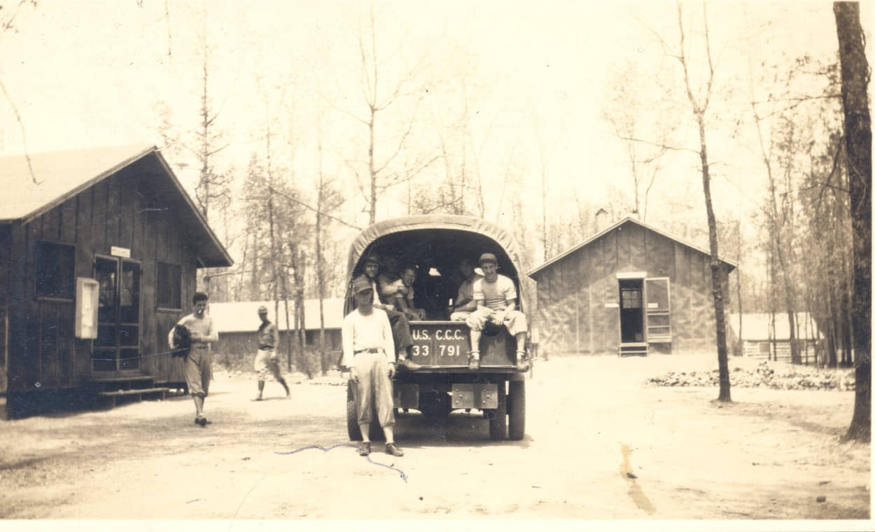 Lightning Creek men and trucks