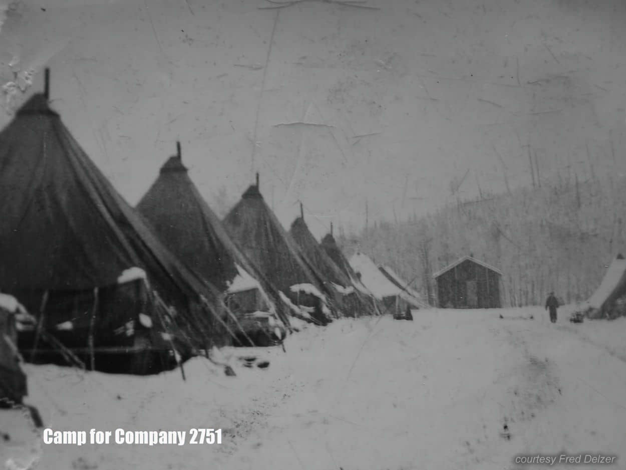 Oreville Tent Camp in winter