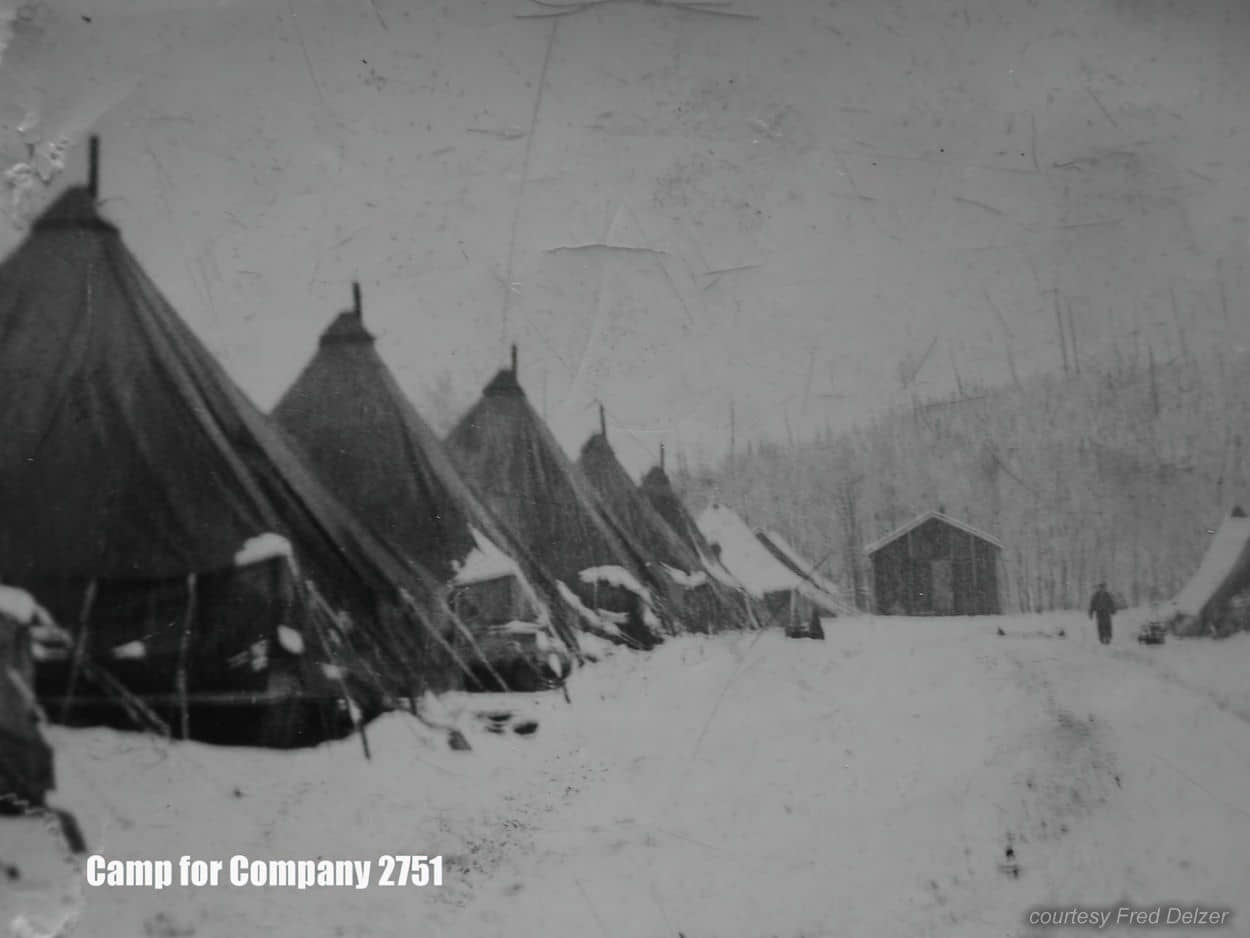 Oreville Tent Camp in winter