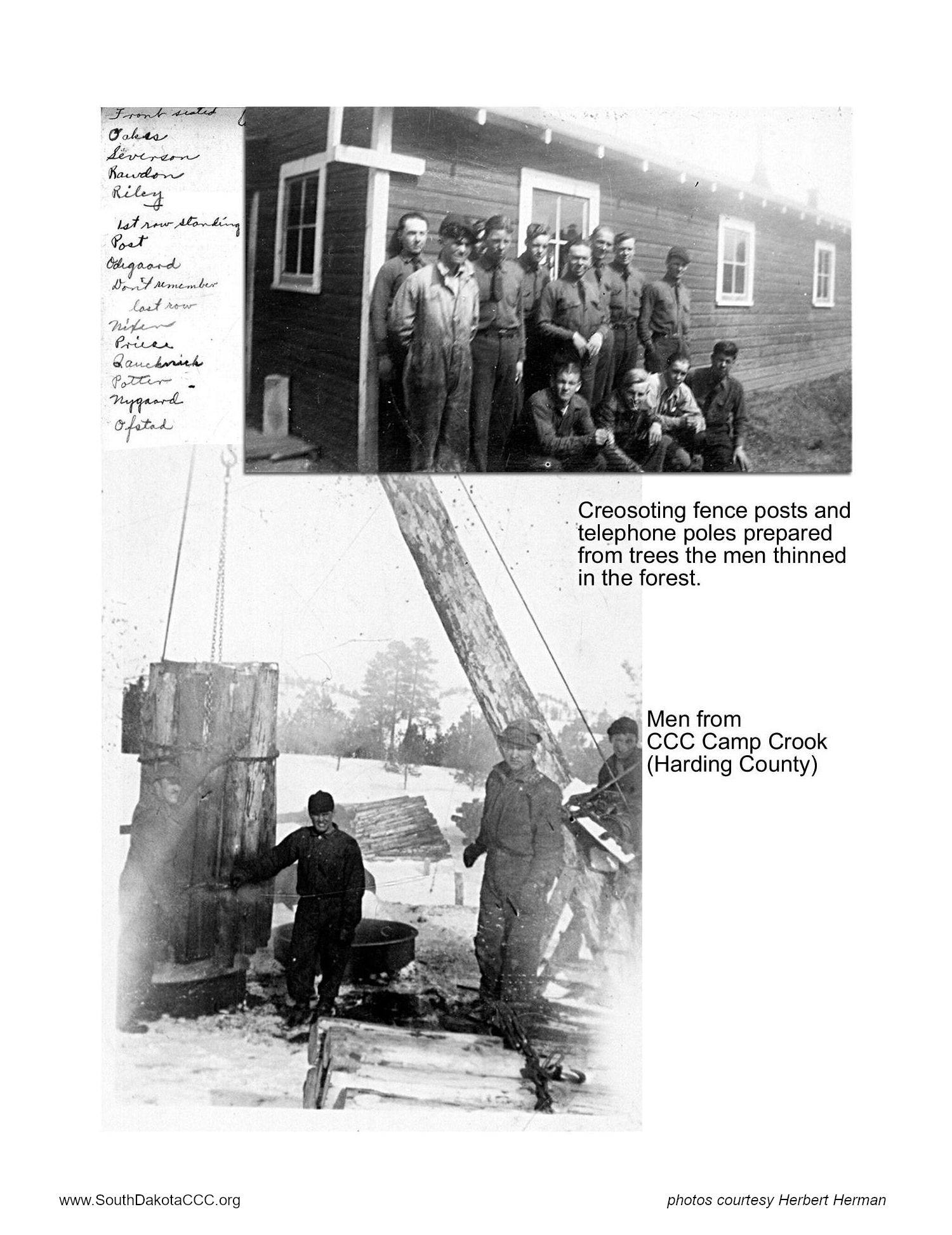 CCC Camp Crook photos from Herbert Herman CCC Camp Crook photos from Herbert Herman