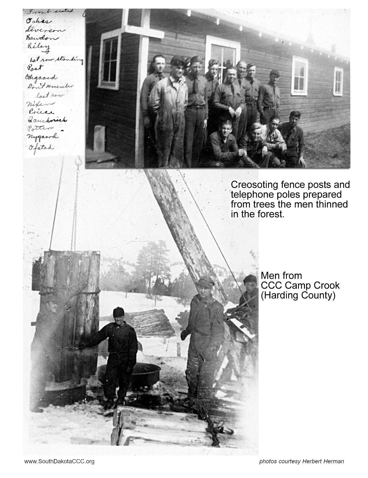 CCC Camp Crook photos from Herbert Herman CCC Camp Crook photos from Herbert Herman
