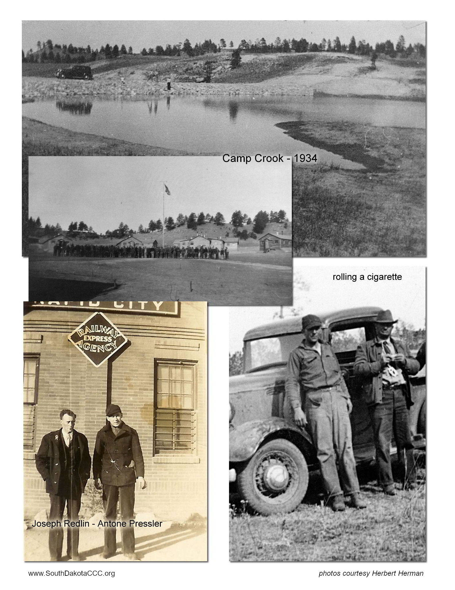 CCC Camp Crook photos from Herbert Herman CCC Camp Crook photos from Herbert Herman