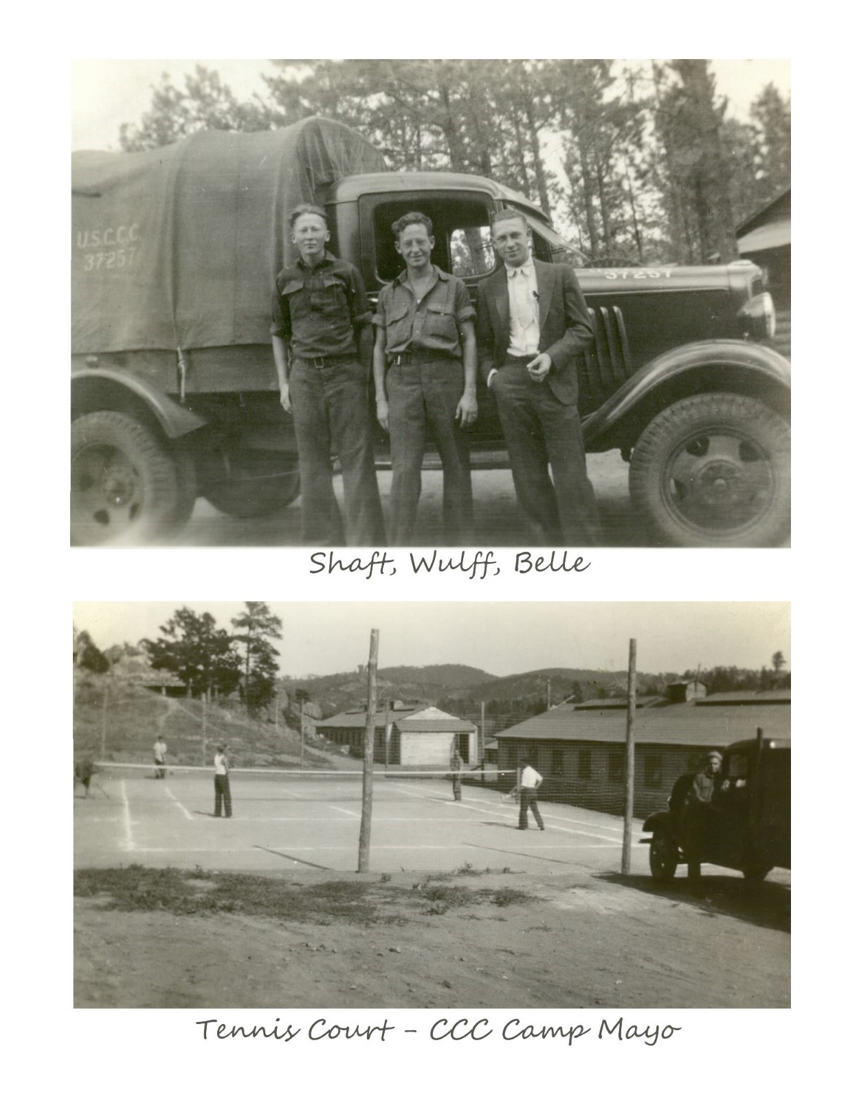 CCC Camp Mayo photos from Wulf family CCC Camp Mayo photos from Wulf family